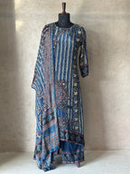 Pure Crepe Kurta Set With Dupatta