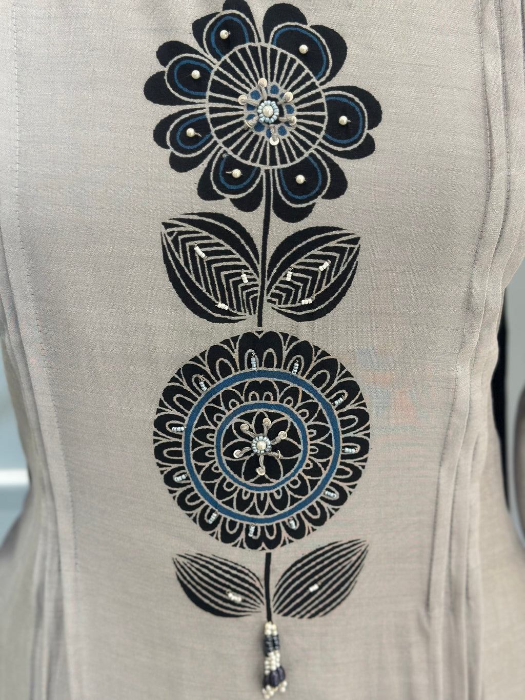 Elegant Floral Aline Kurta Palazzo Set with Dupatta