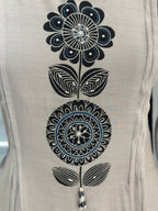 Elegant Floral Aline Kurta Palazzo Set with Dupatta