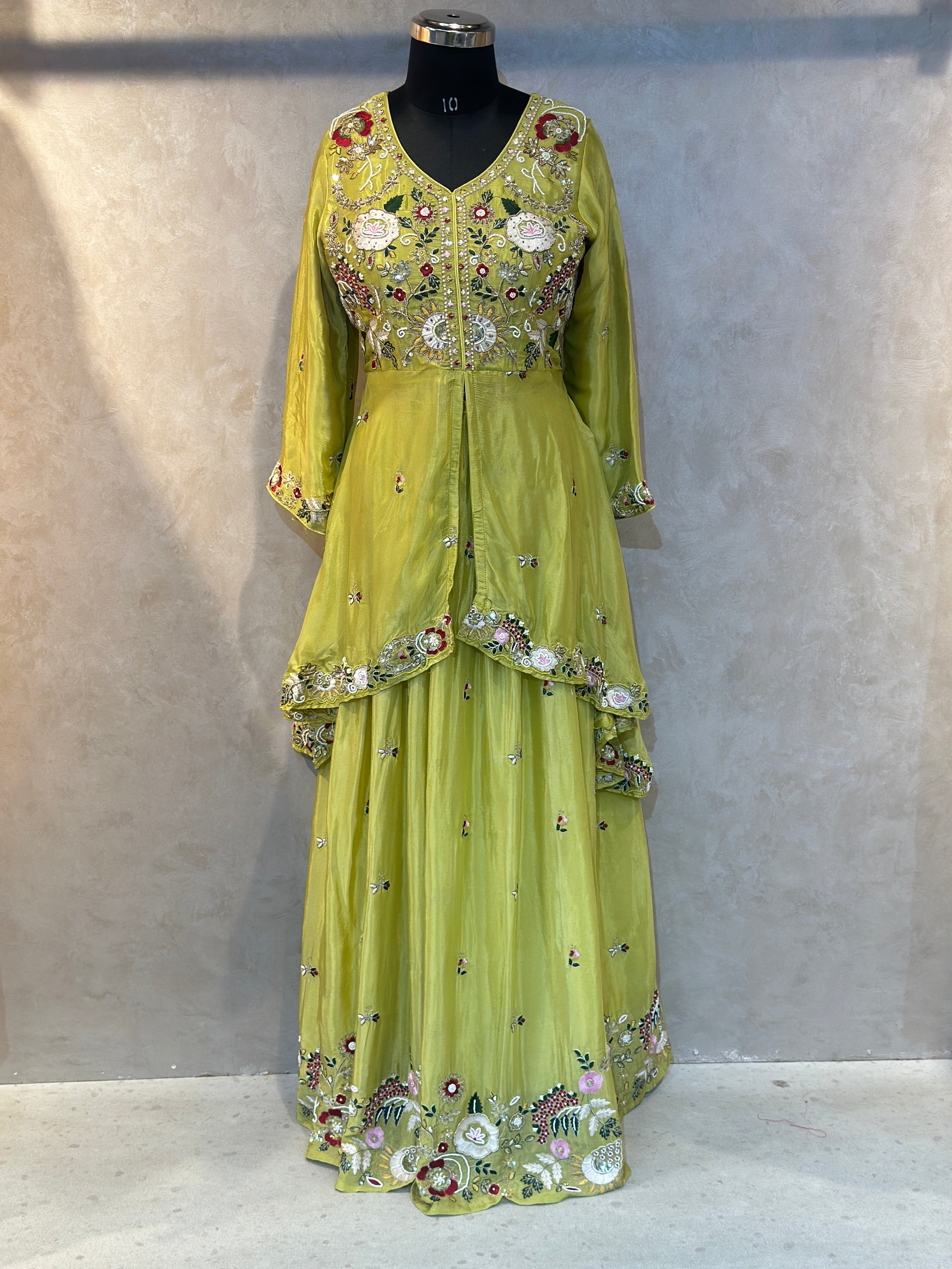 INDO-FUSION PEPLUM LEHNGA SET