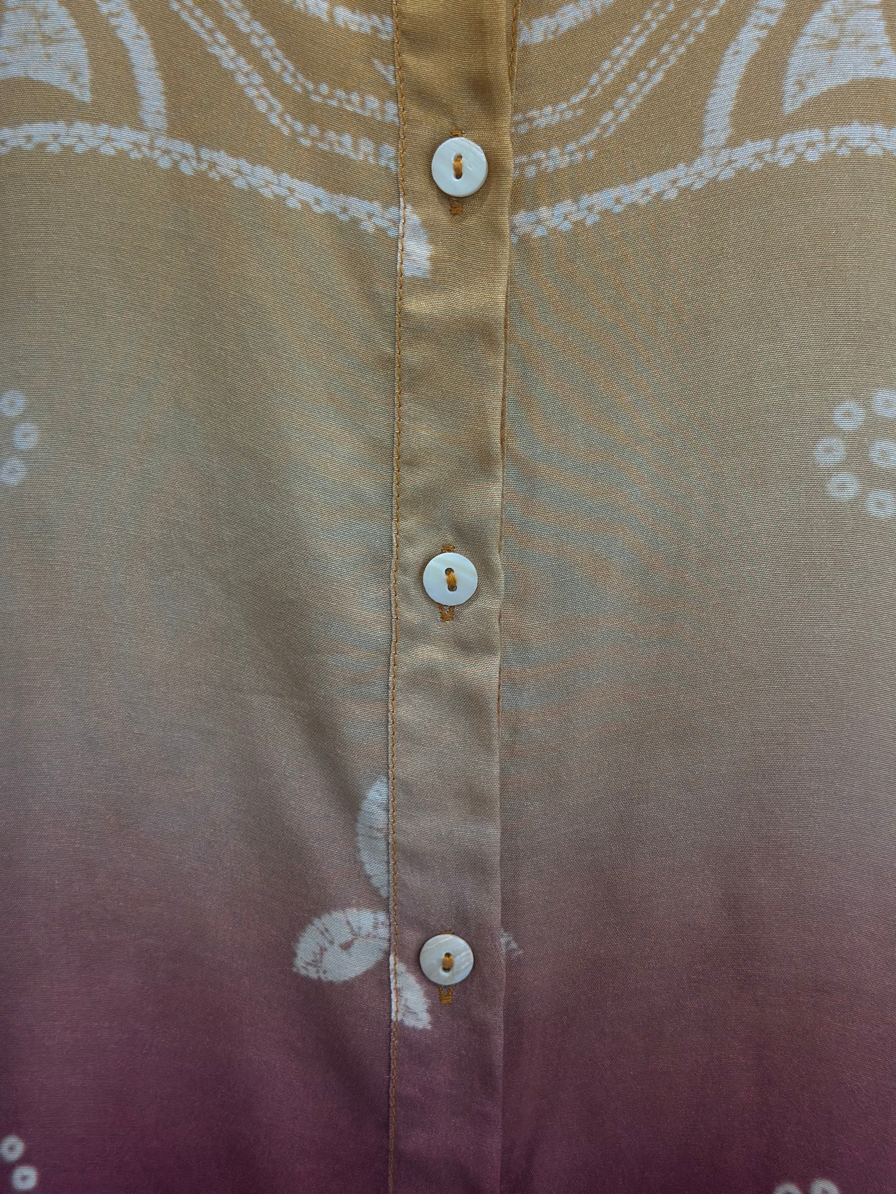 Ombre Bandhani Printed Shirt Top
