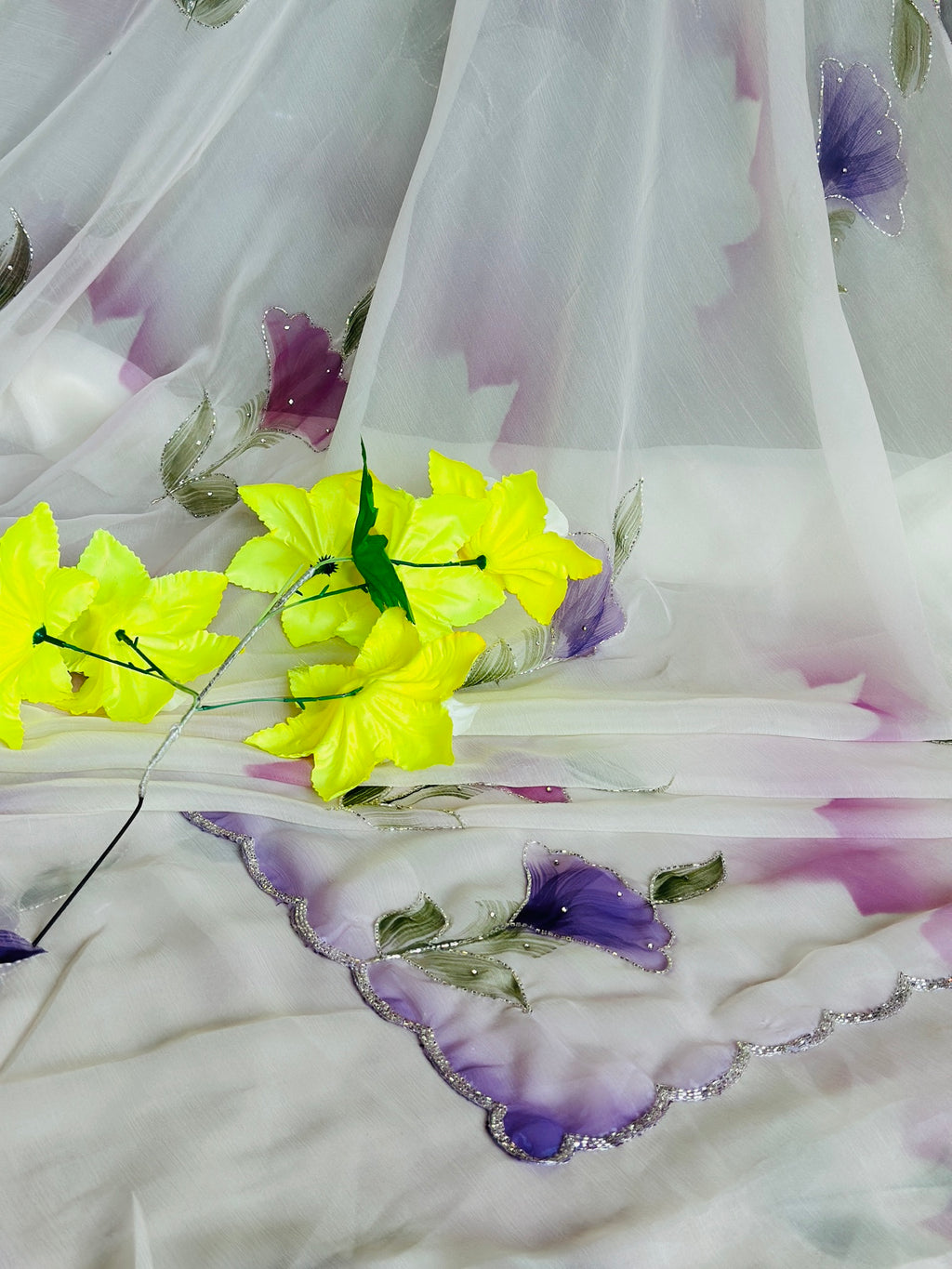 TULIP HANDWORK SAREE