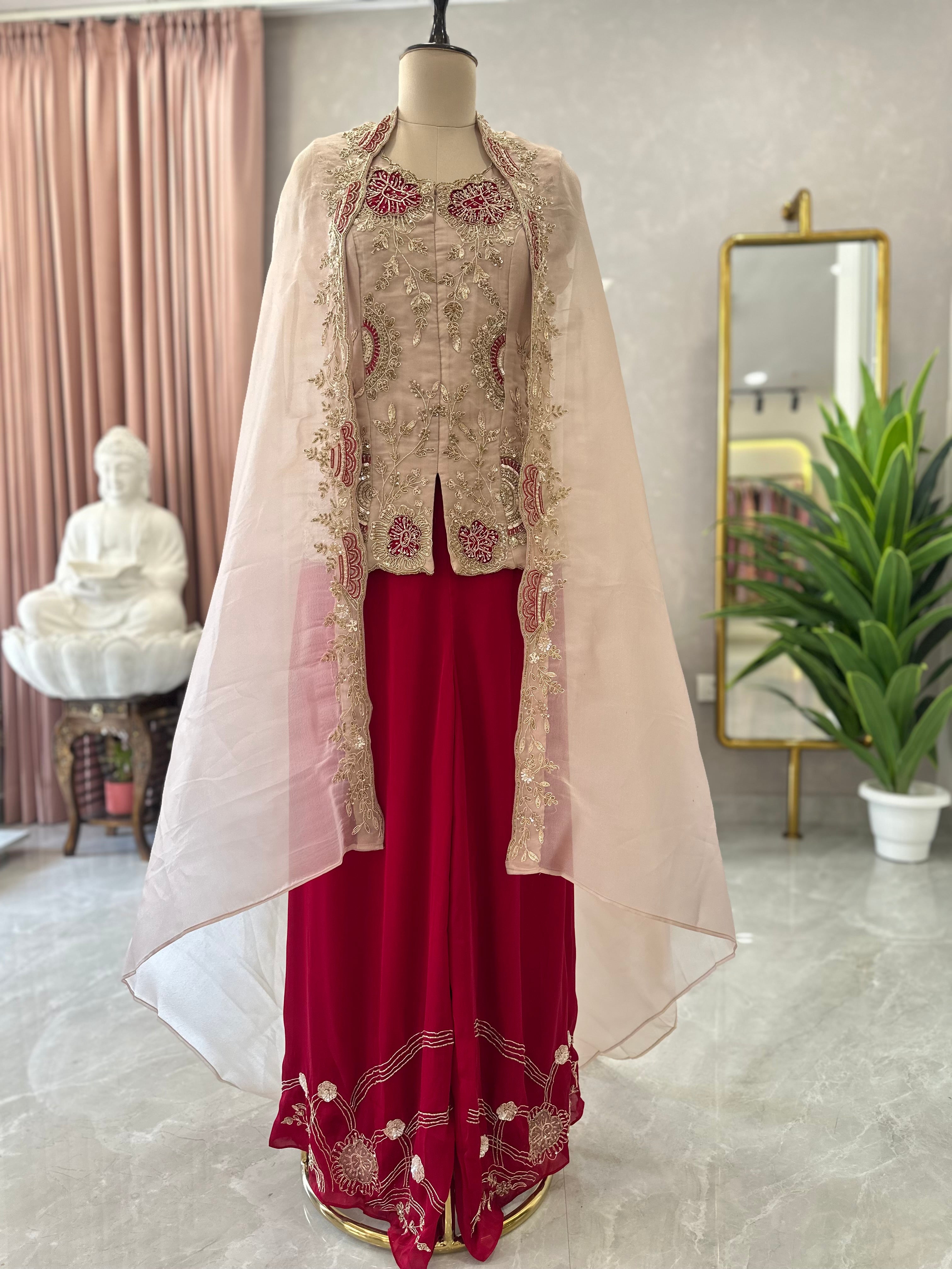Premium Designer Cape Style Suit Set