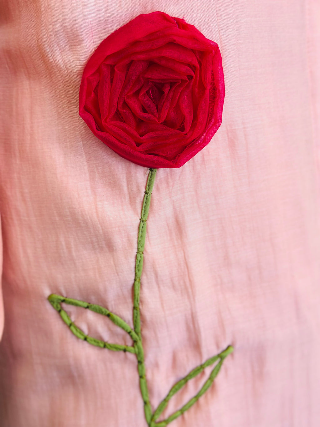 🌹Rose Appliqué Shirt & Palazzo Set 🌹