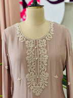 Beautiful Plazo Set With Handwork Detailing