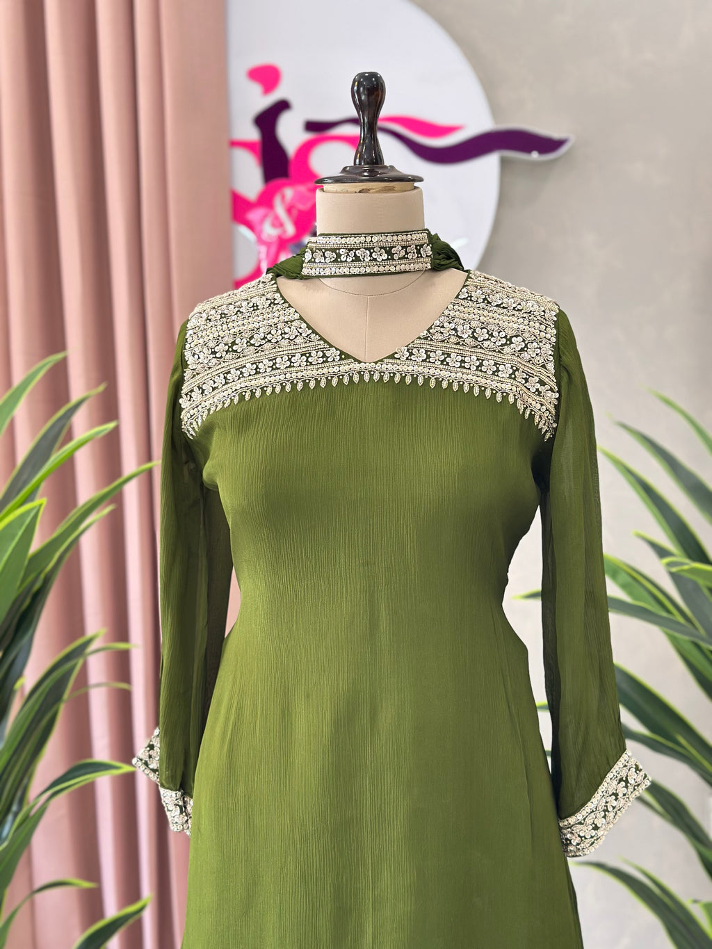 Elegant Handwork Kurta Set