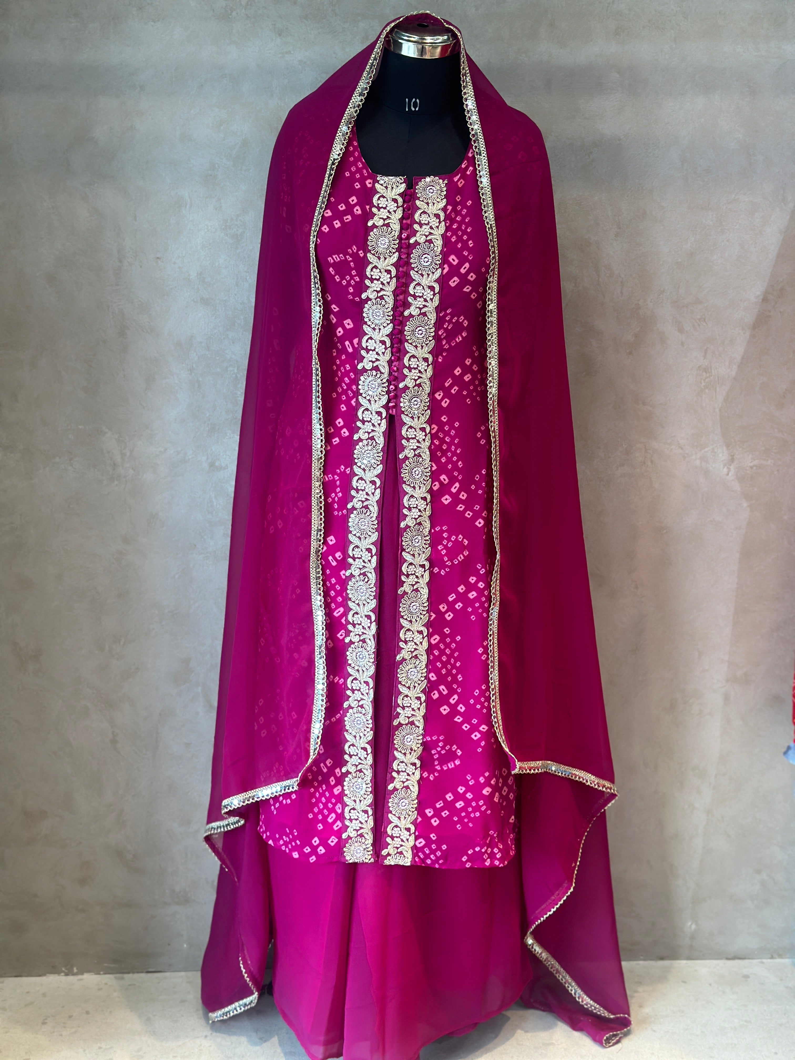 BEAUTIFUL BHANDEJ SPECIAL PLAZO SET