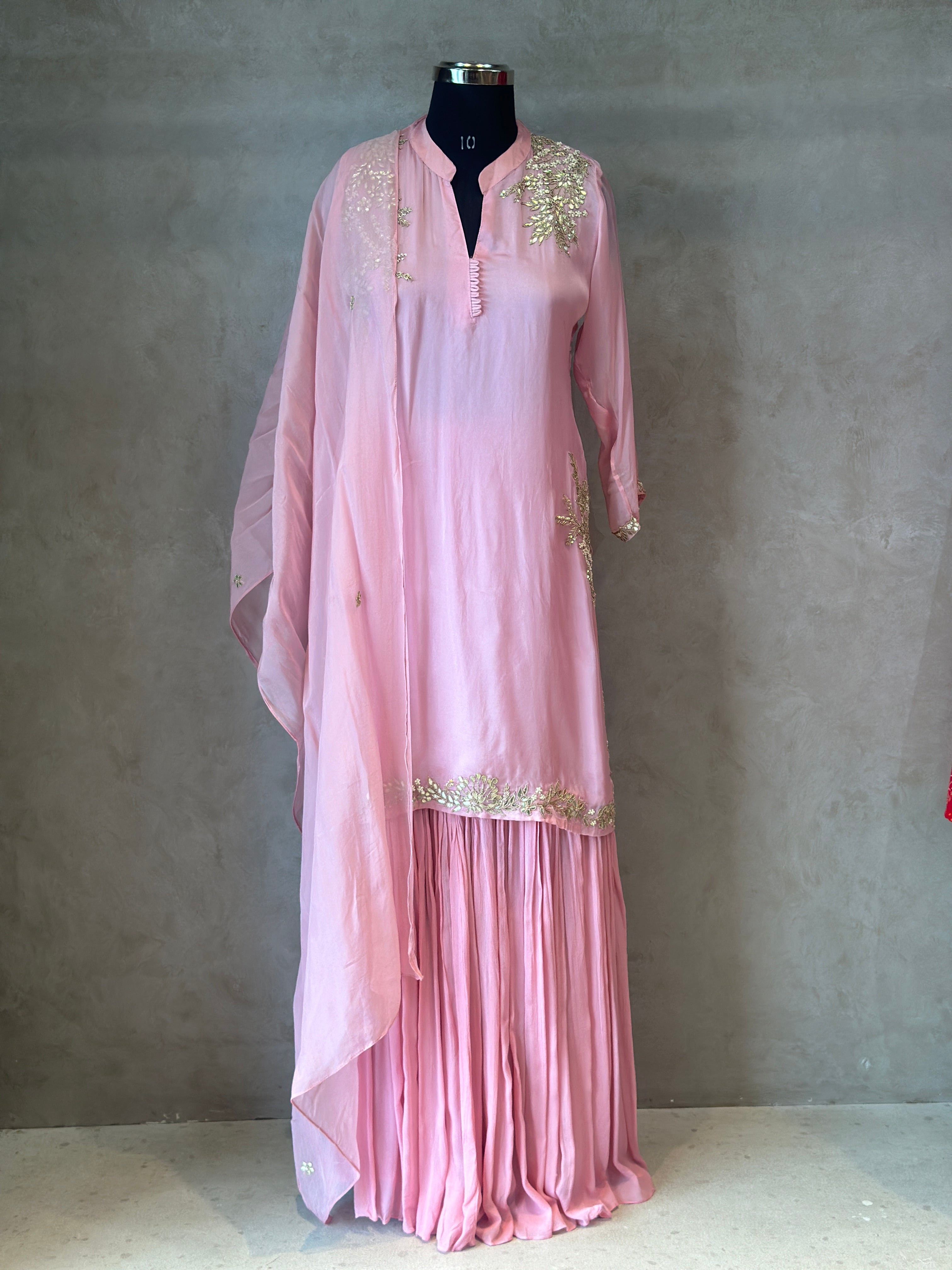 PREMIUM GOTTA PATTI HANDWORK SHRARA SET