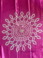 Bhandej handwork saree