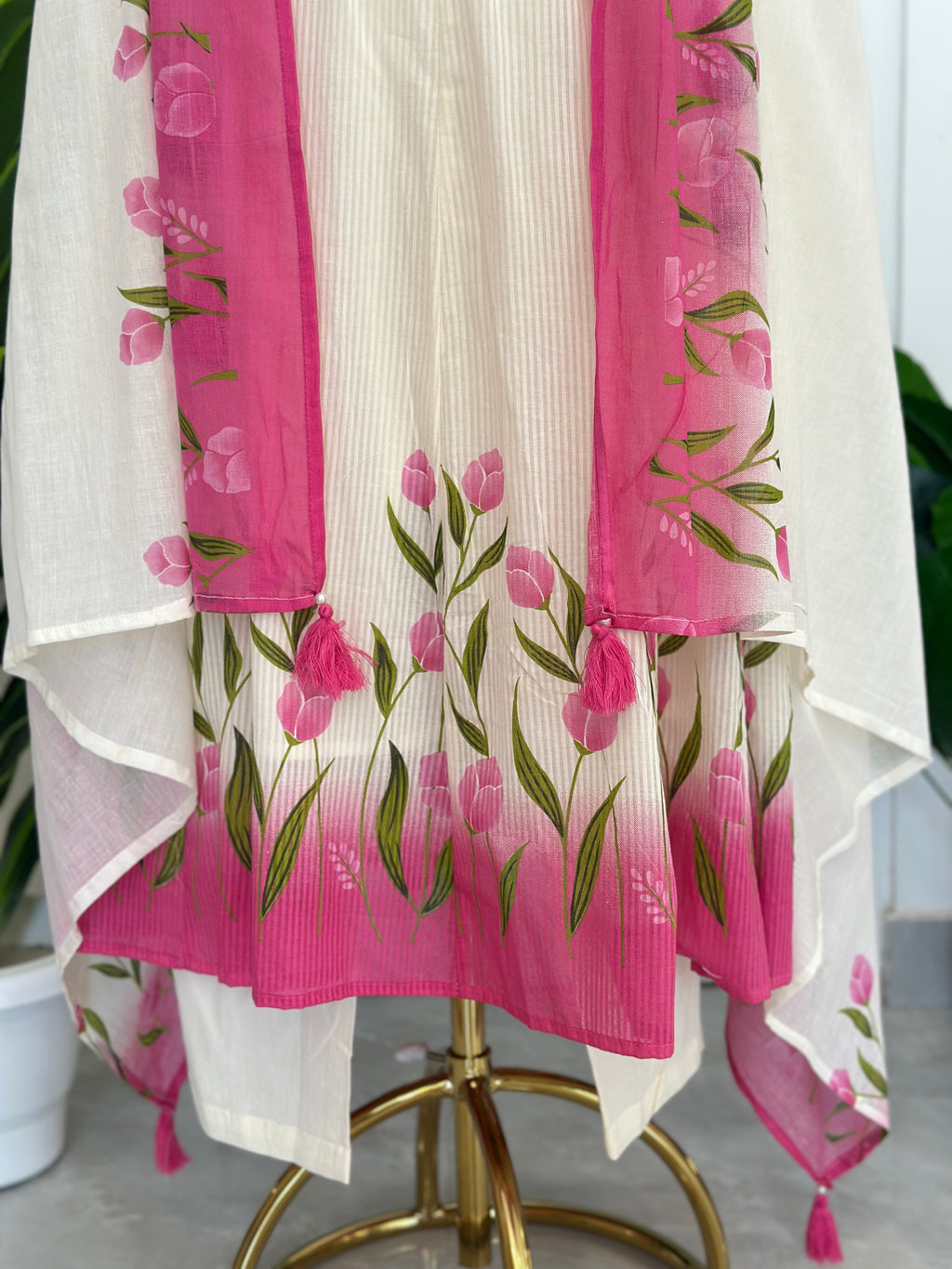 Premium Hand Painted & Embroidered Suit Set