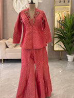 Royal Brocade Jacket Skirt Set