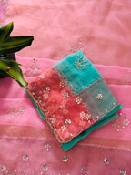 Pure Organza Saree with Handwork