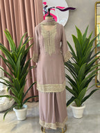 Beautiful Plazo Set With Handwork Detailing