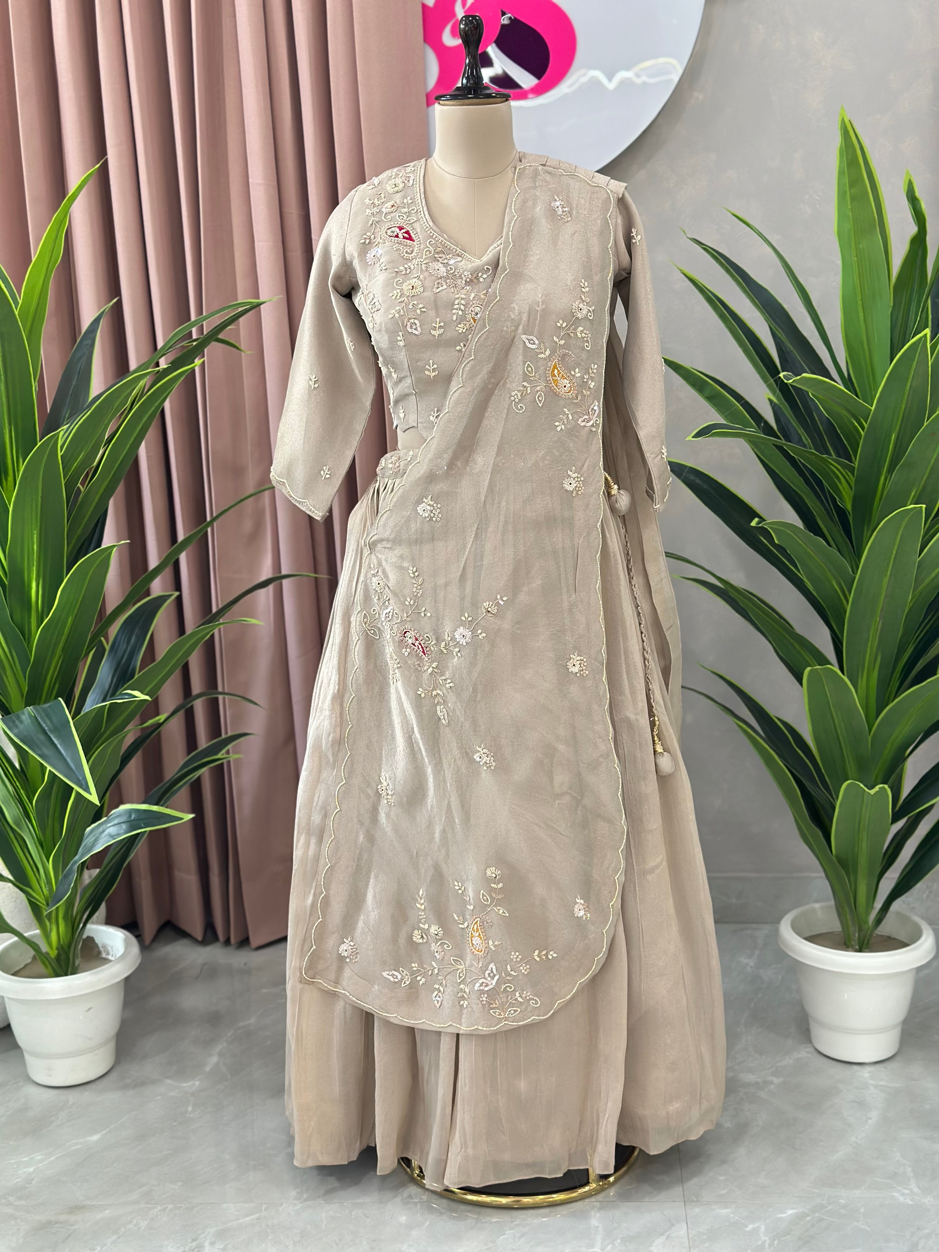 Designer Indo Fusion Lehnga Set