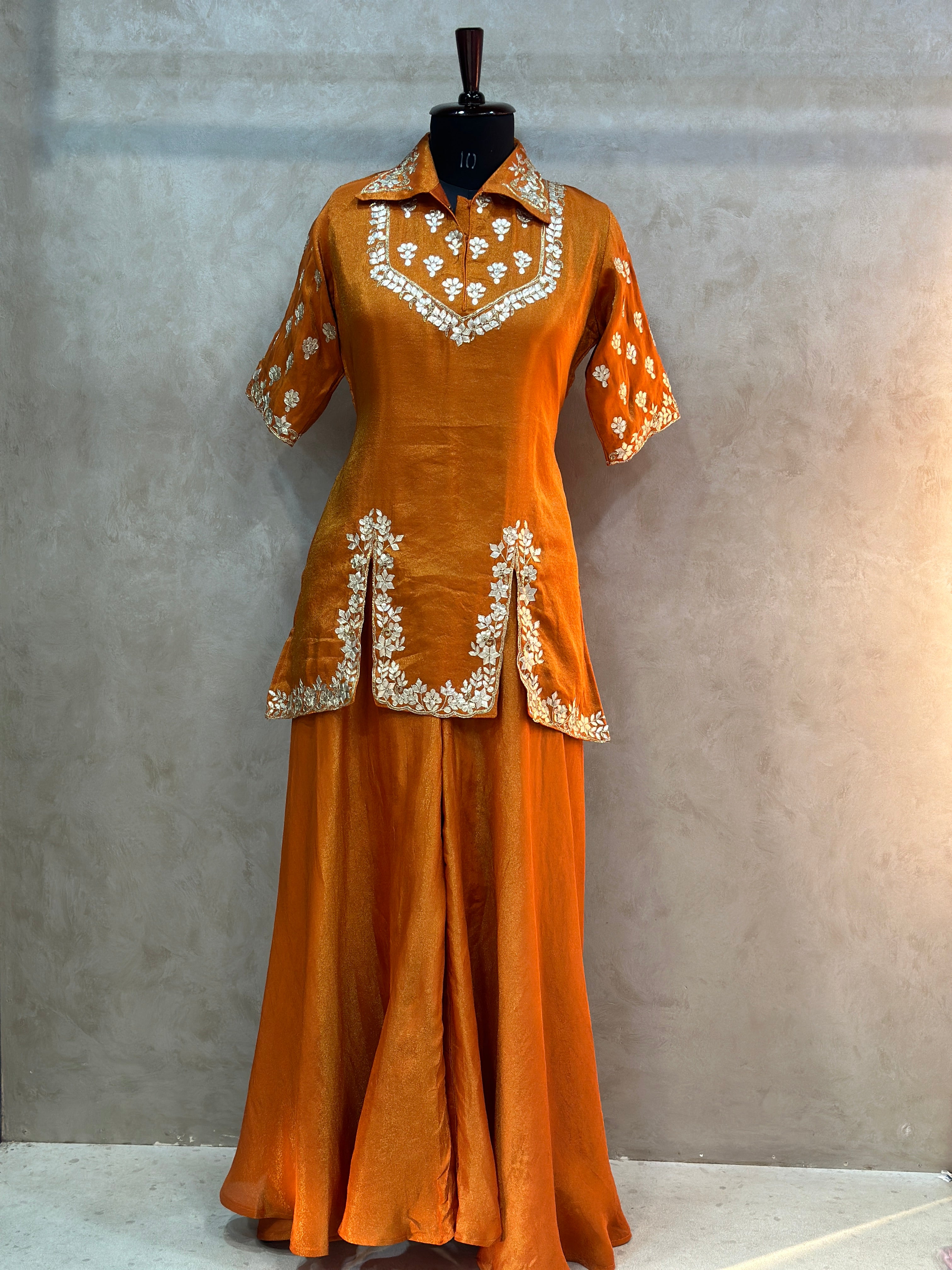 PURE ZARI TISSUE GOTTA PATTI CO-ORD SET