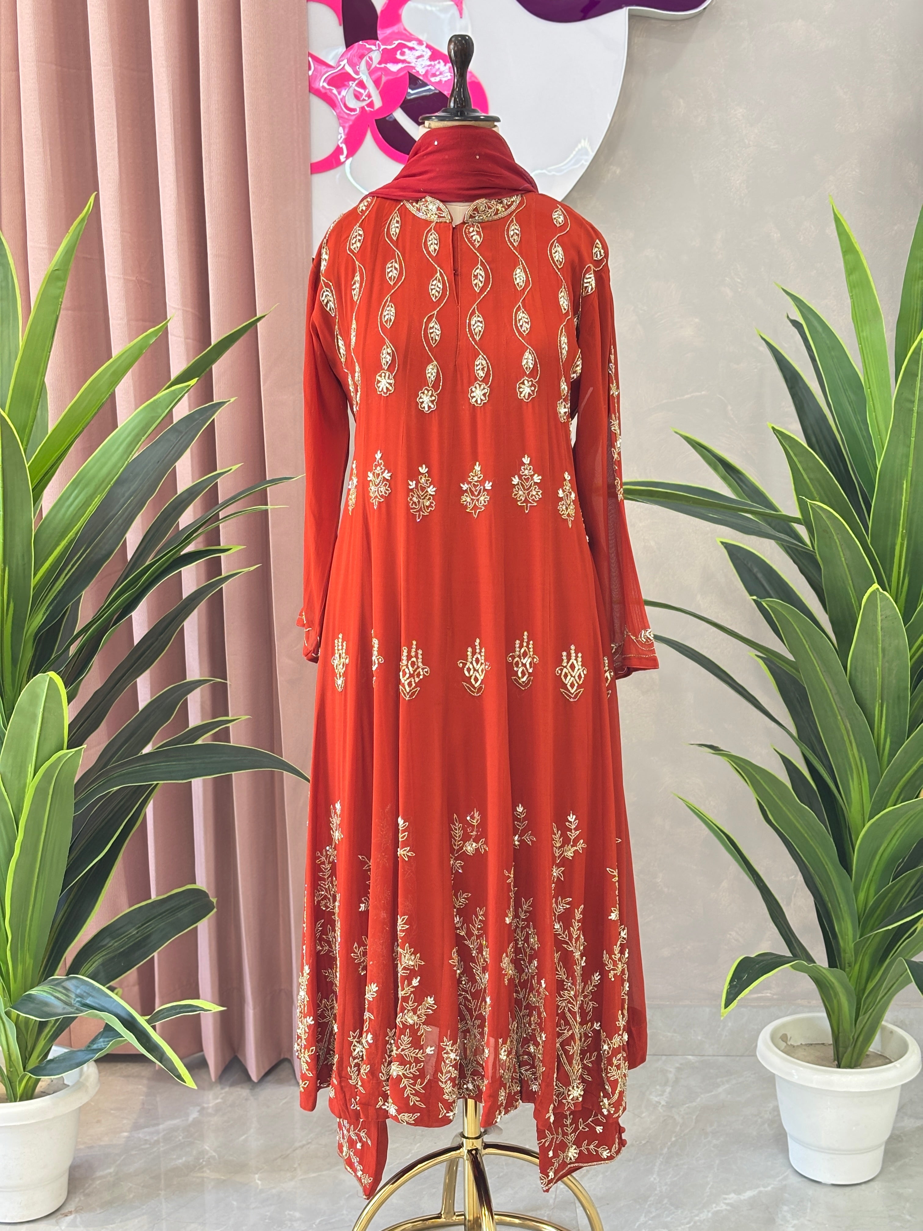 Festive Elegance Handwork Anarkali Set