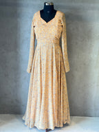 LONG FLORAL ANARKALI SUIT