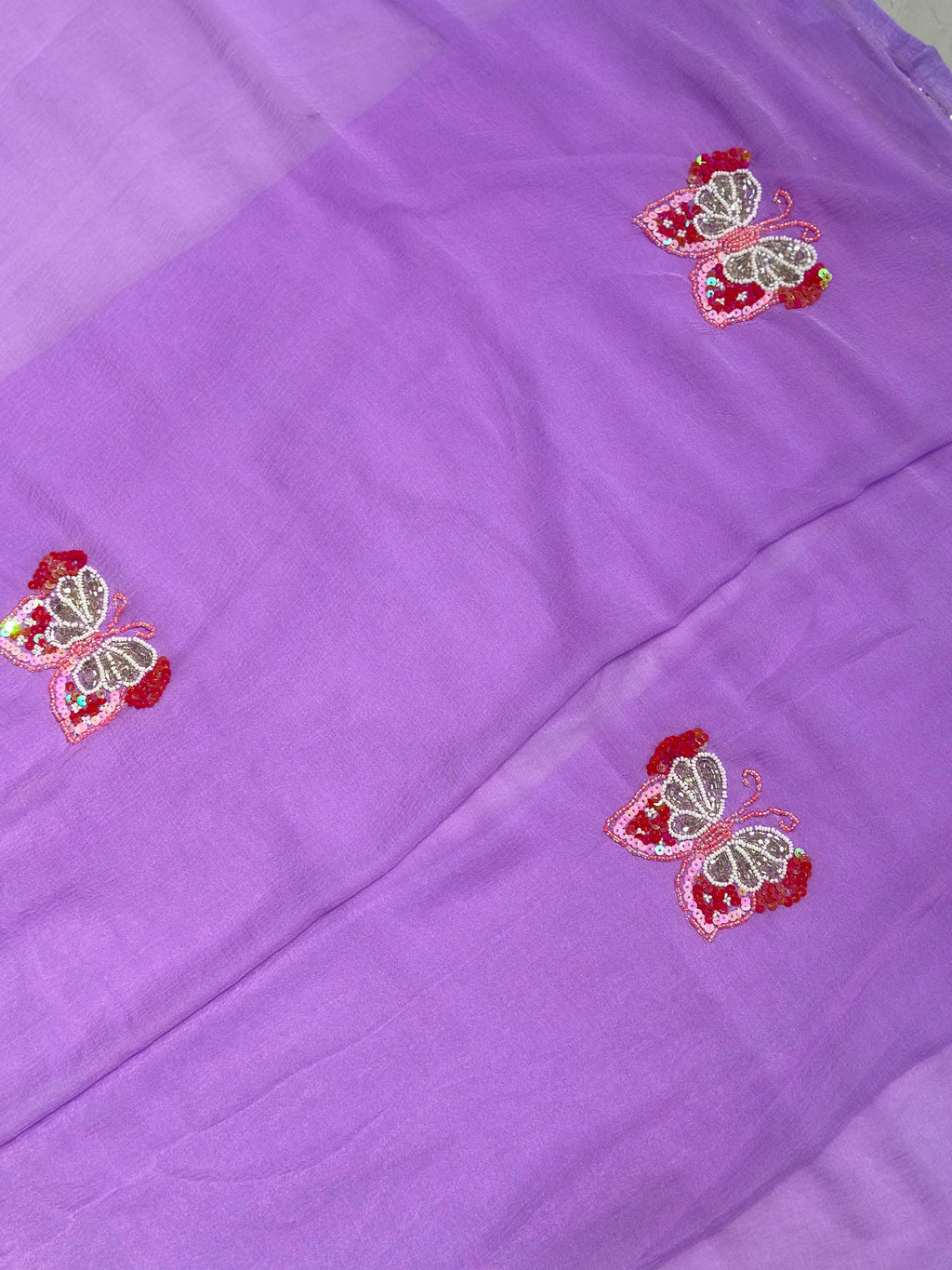 ✨Butterfly Bloom Handwork Saree✨