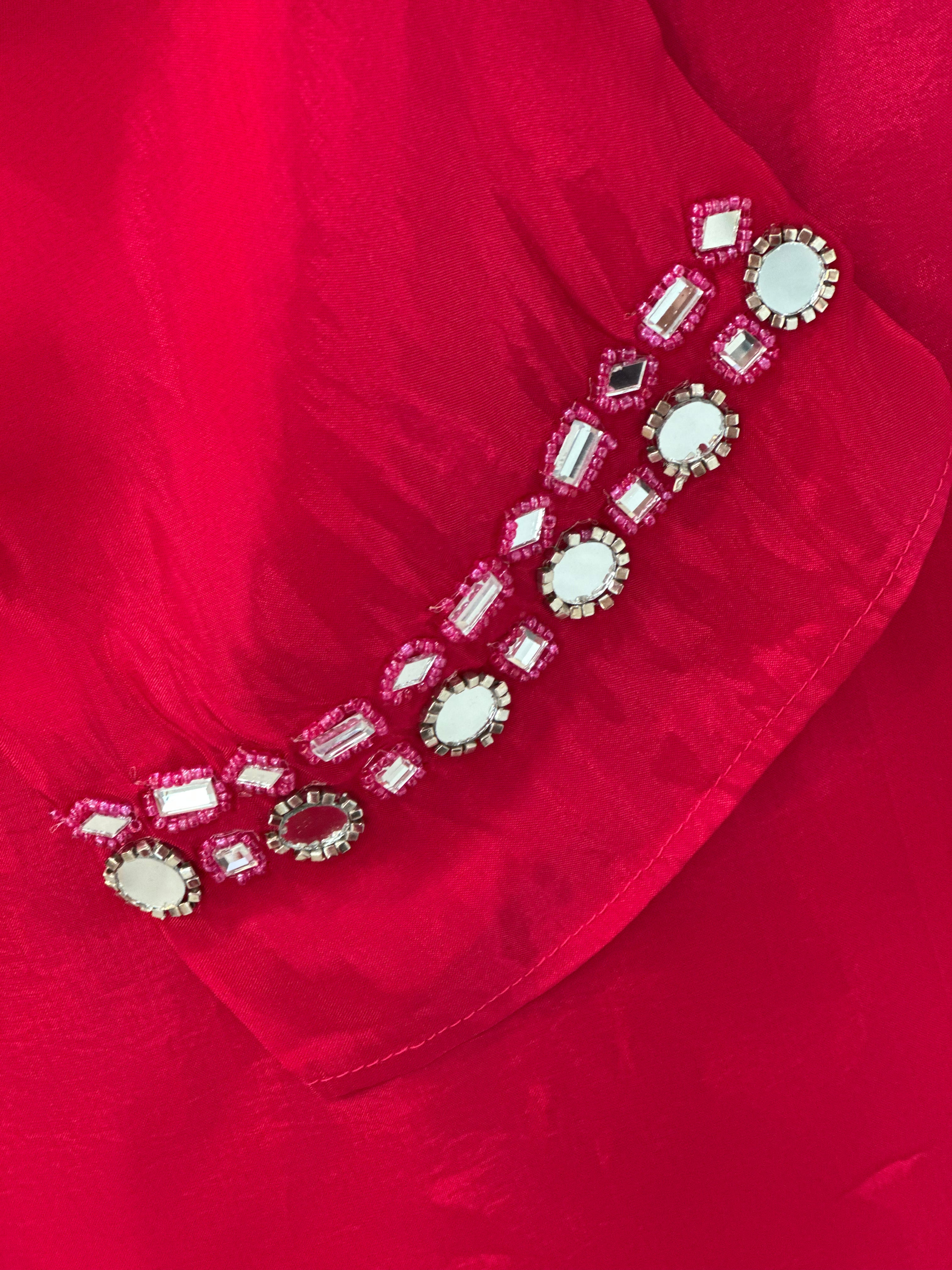 Orignal Mirror Work A-line Kurta Set