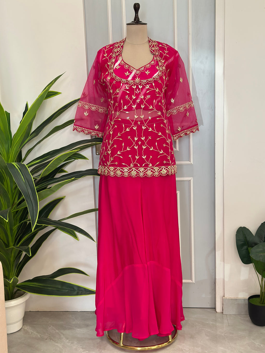 Gotapatti Handwork Designer Plazo Set