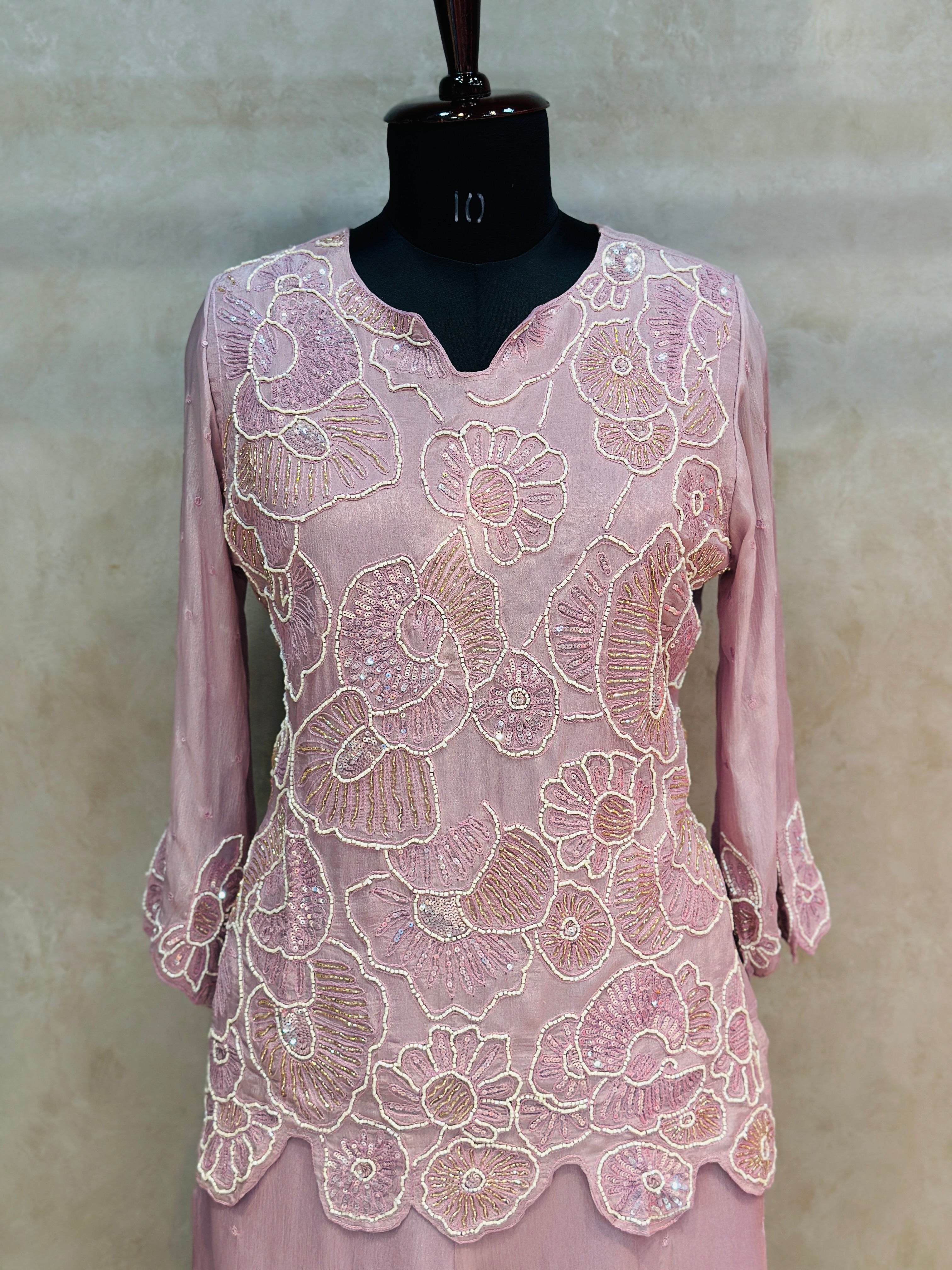 PREMIUM PLAZO SET WITH BEAUTIFUL HANDWORK