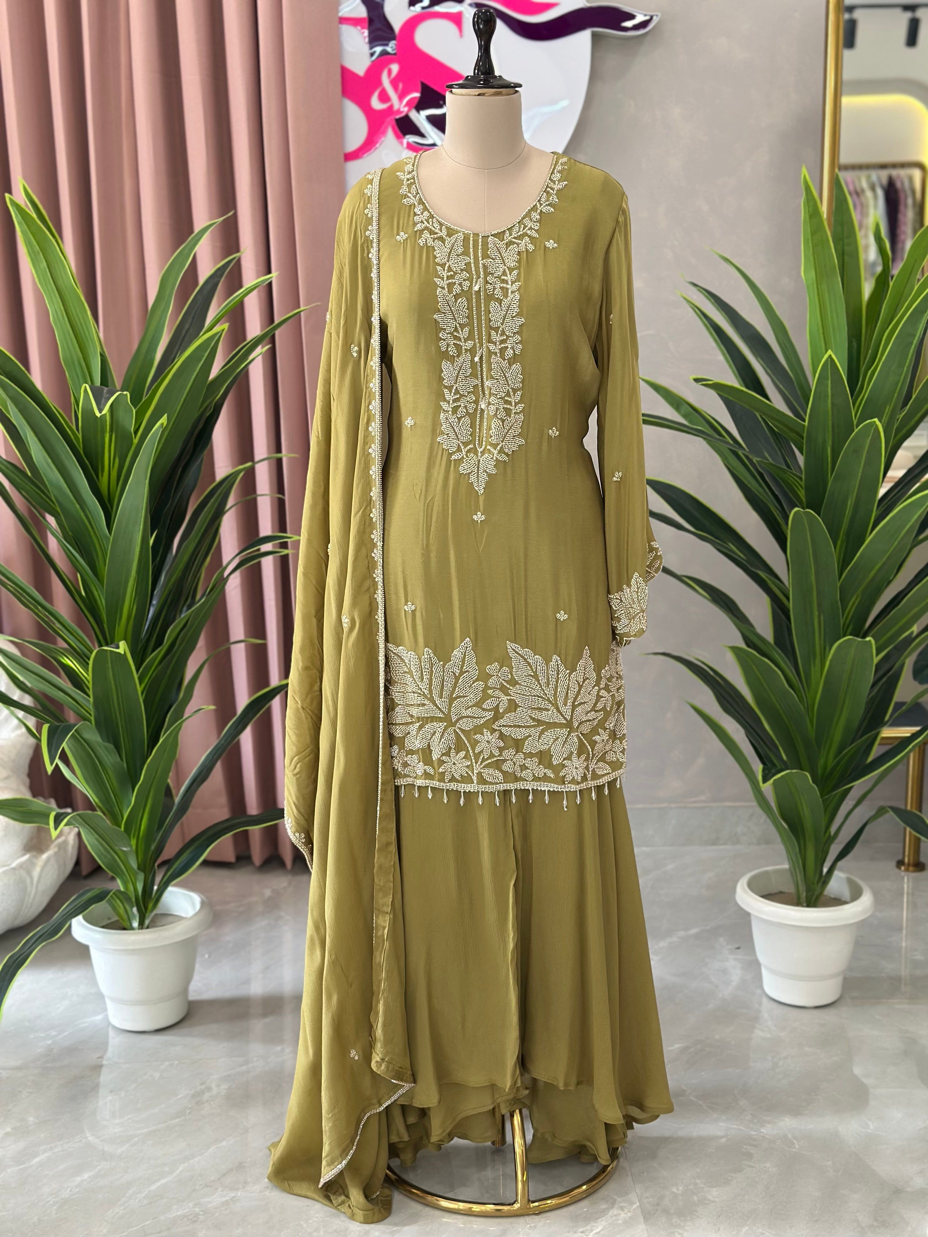 Elegant Handwork Plazo Set