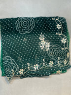 OMBRÉ BHANDEJ HANDWORK SAREE