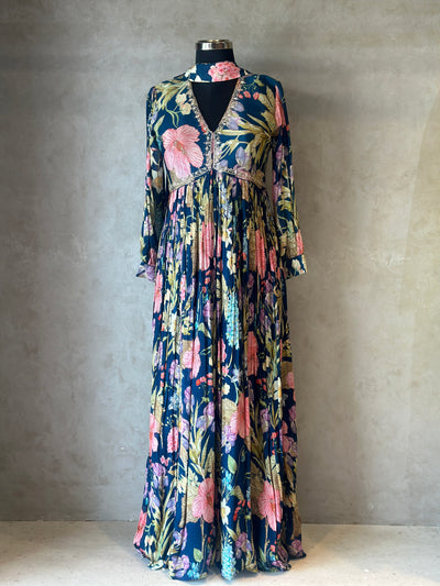 PURE CHINON HANDWORK GOWN