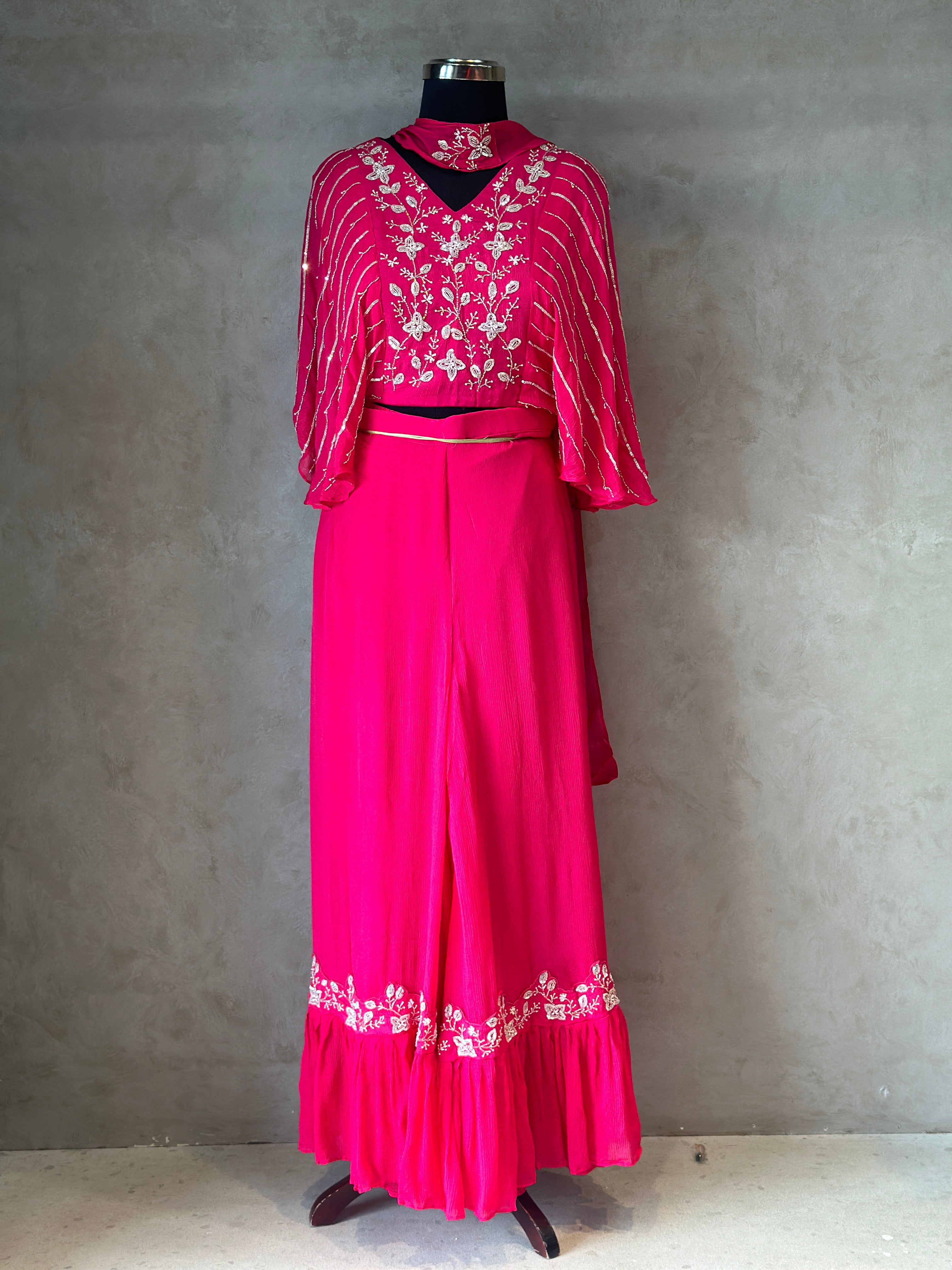 TRENDY HANDWORK PLAZO SET