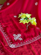 BEAUTIFUL HANDWORK CHIFFON SAREE