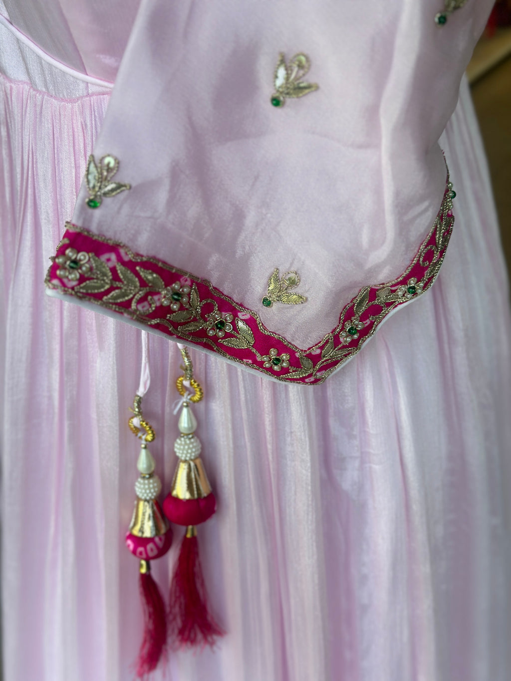 TRADITIONAL LONG GOWN IN HANDWORK
