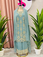 Premium Handwork Kurta Set With Dupatta
