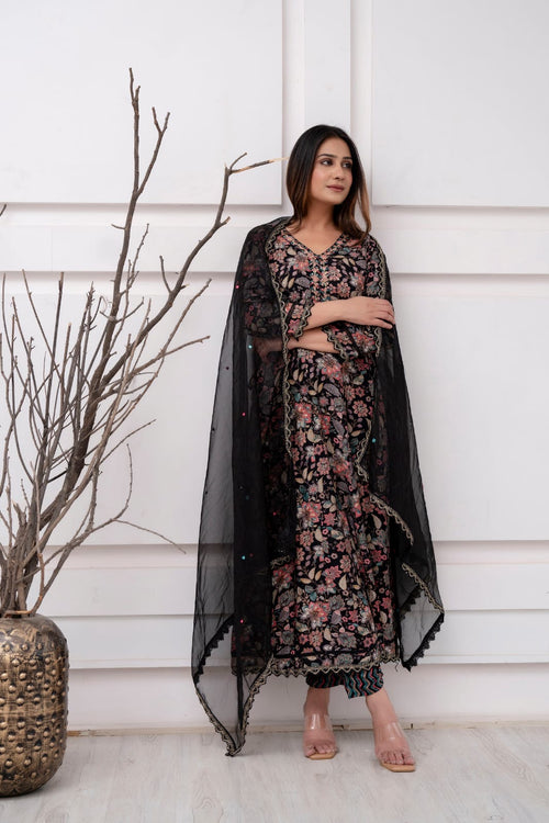 Three Piece Anarkali Suit