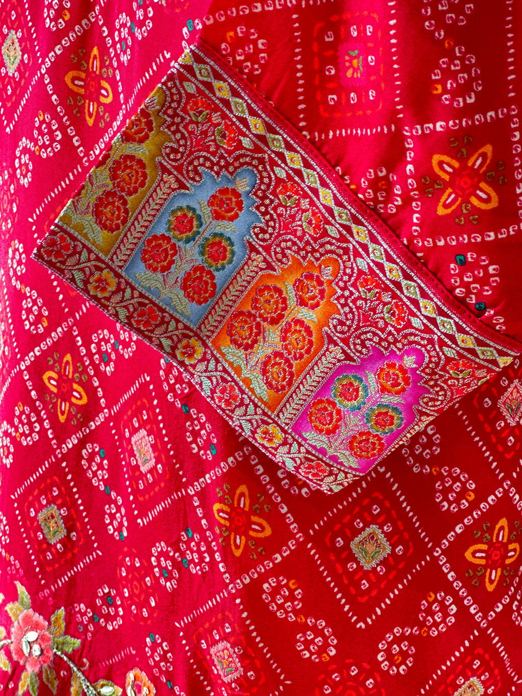 PREMIUM HANDWORK FLORAL  PLAZO SET