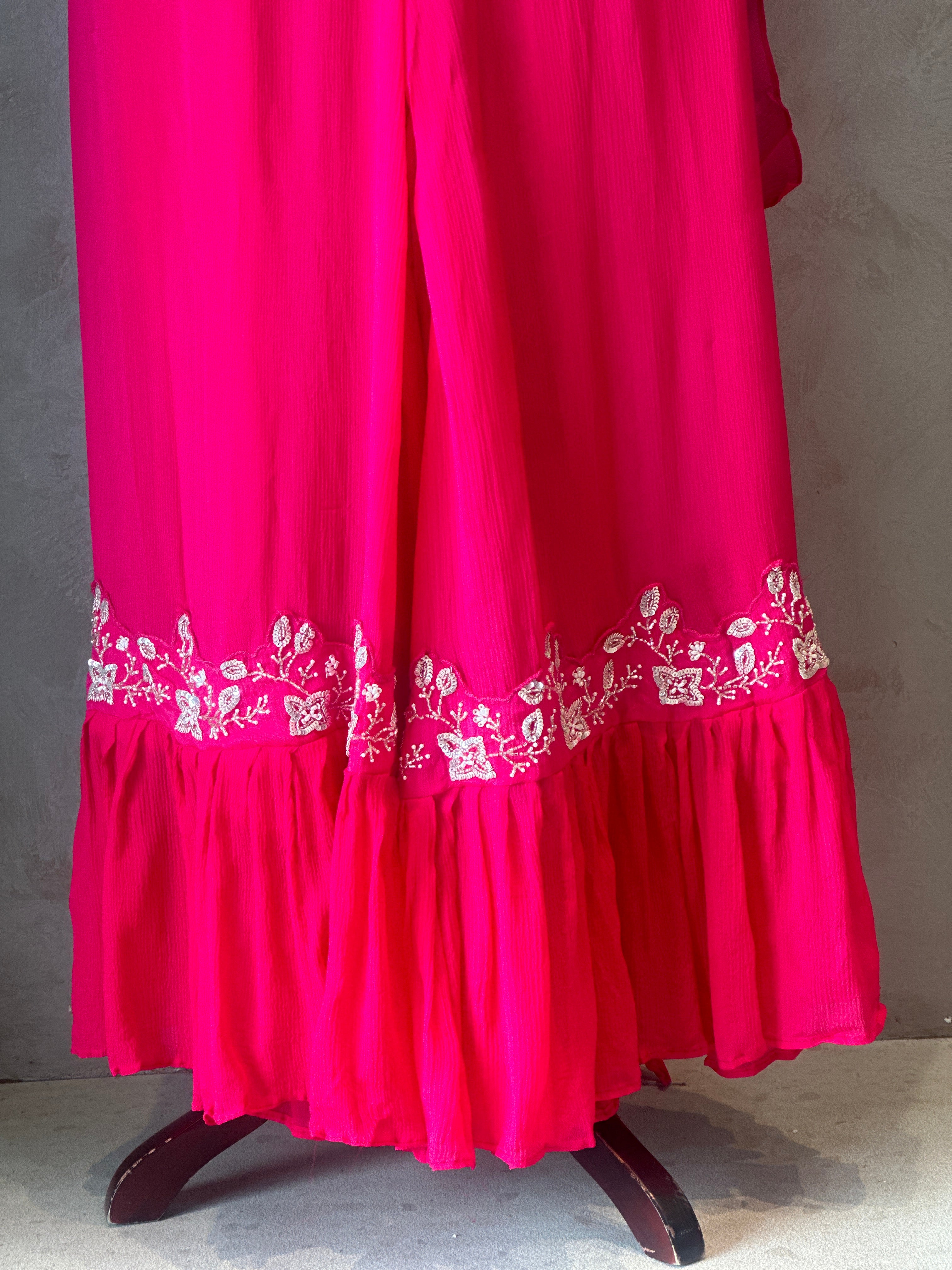 TRENDY HANDWORK PLAZO SET