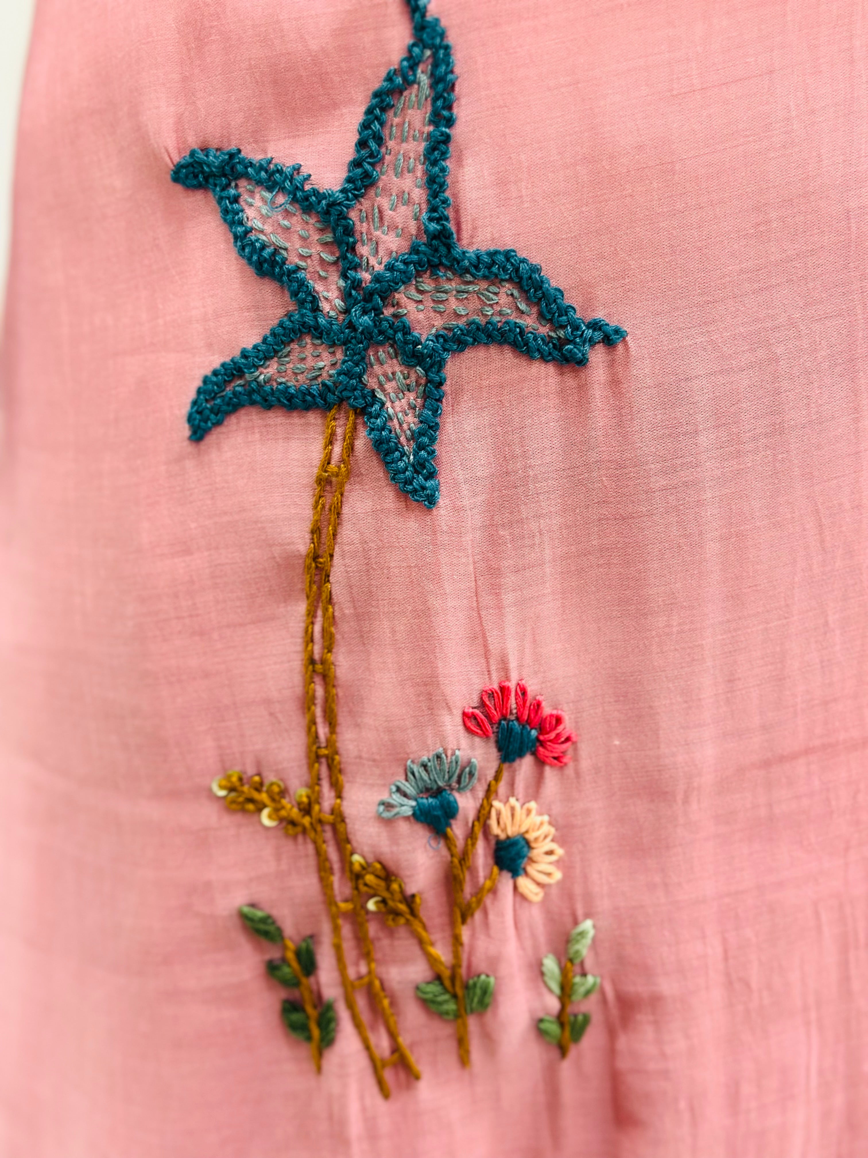 Beautiful Hand Embroidered Kurta Set