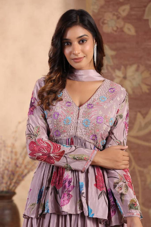 Western Fusion Handwork Lehenga