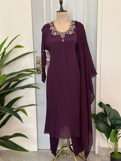 Premium Handwork Kurta Set with Dupatta In Plus Size