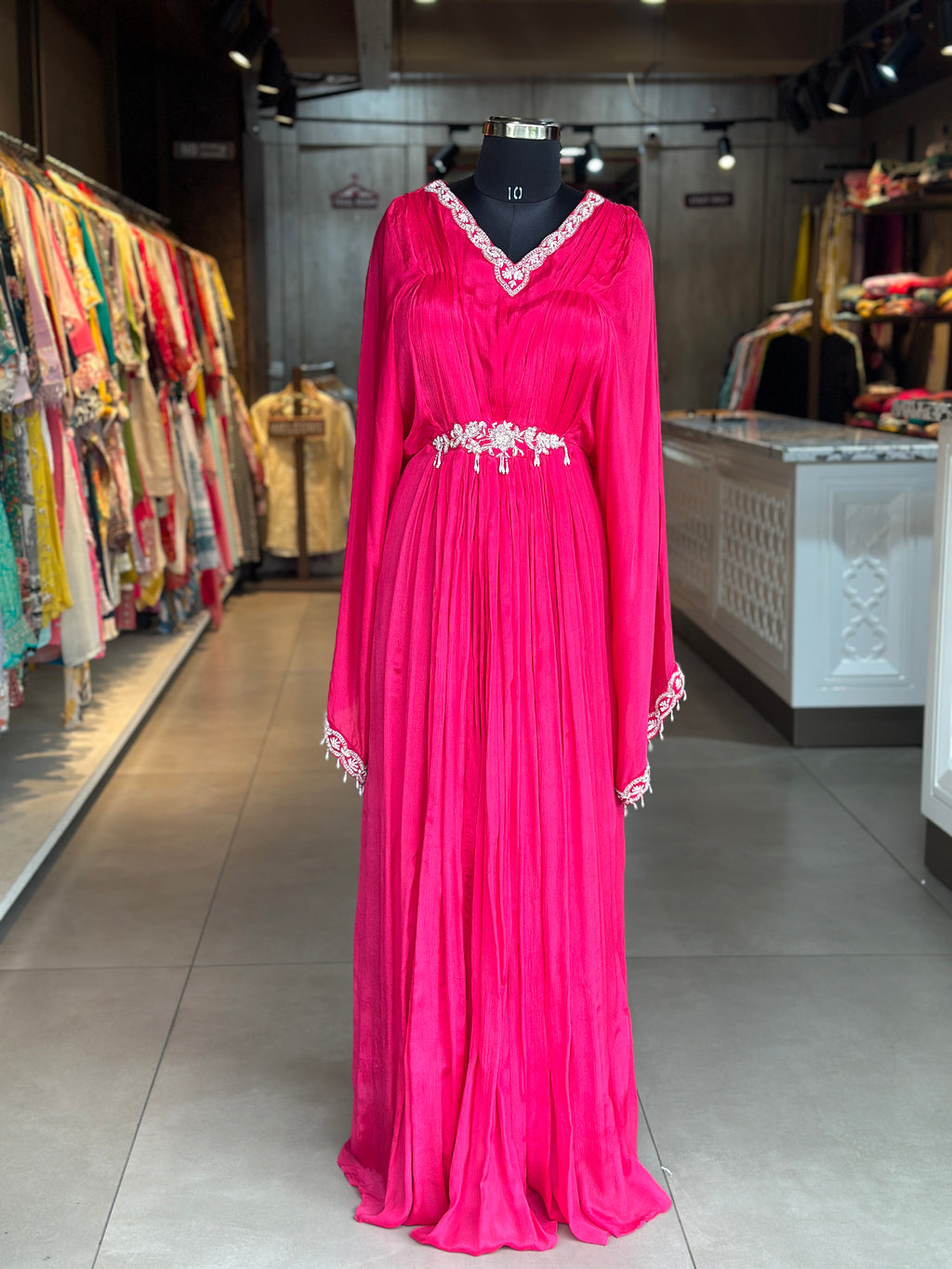 KAFTAN GOWN IN HANDWORK
