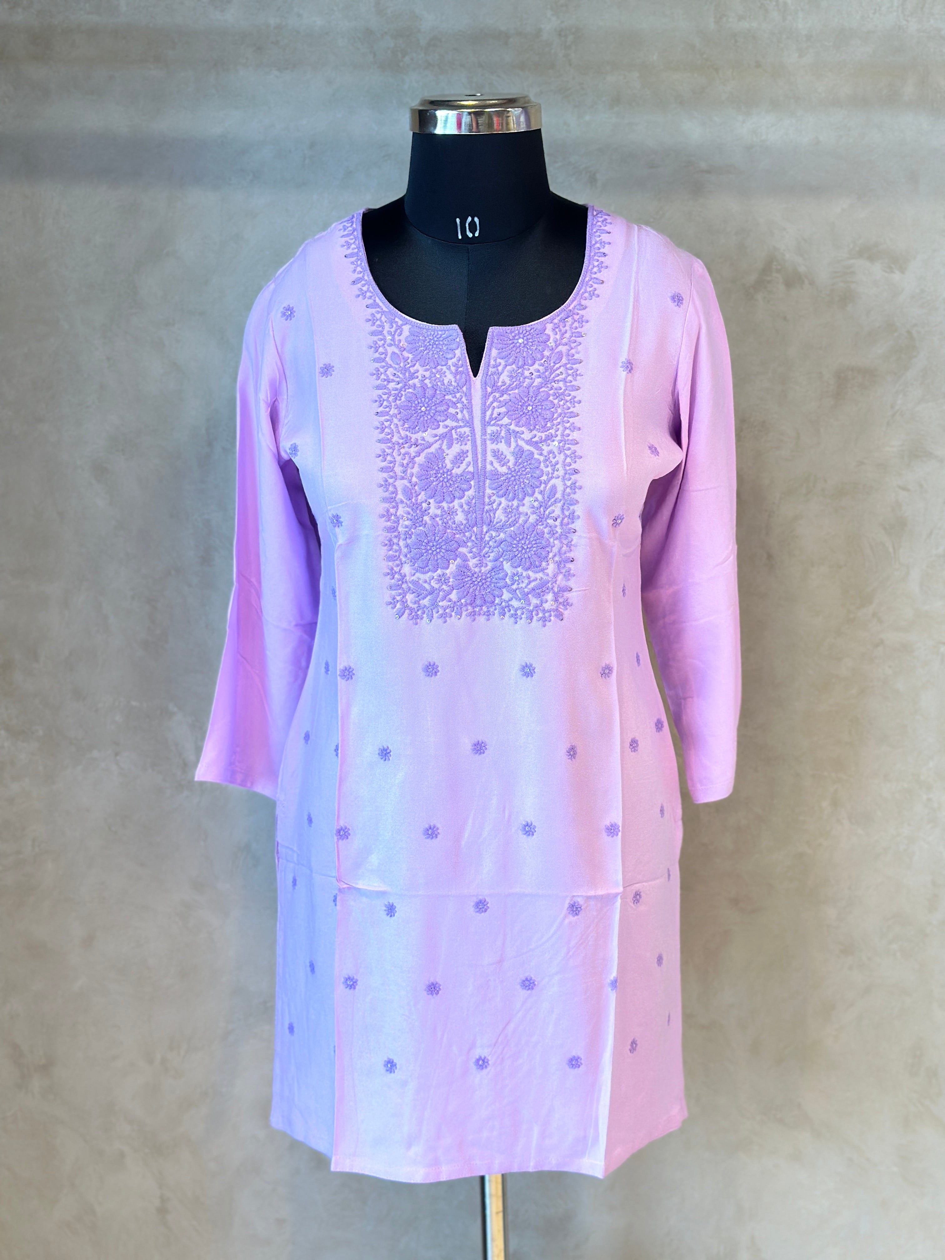 EMBROIDERED SHORT KURTI