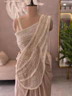 Glamour Pearl Work Saree Set