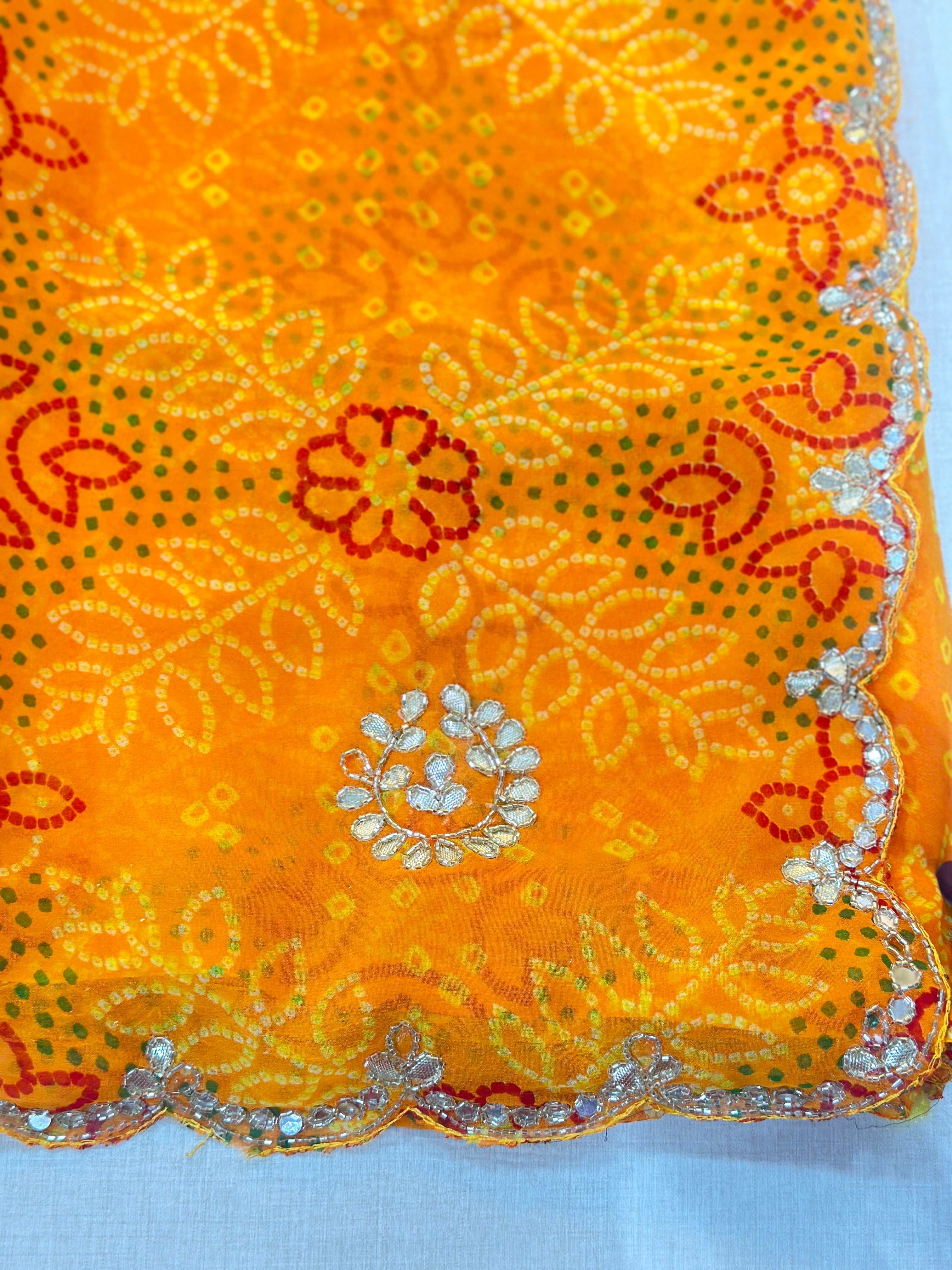 GEORGETTE HANDWORK SAREE