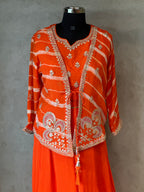 INDO FUSION HANDWORK PLAZO SET