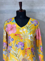 Soft Petal Printed Kurta Set