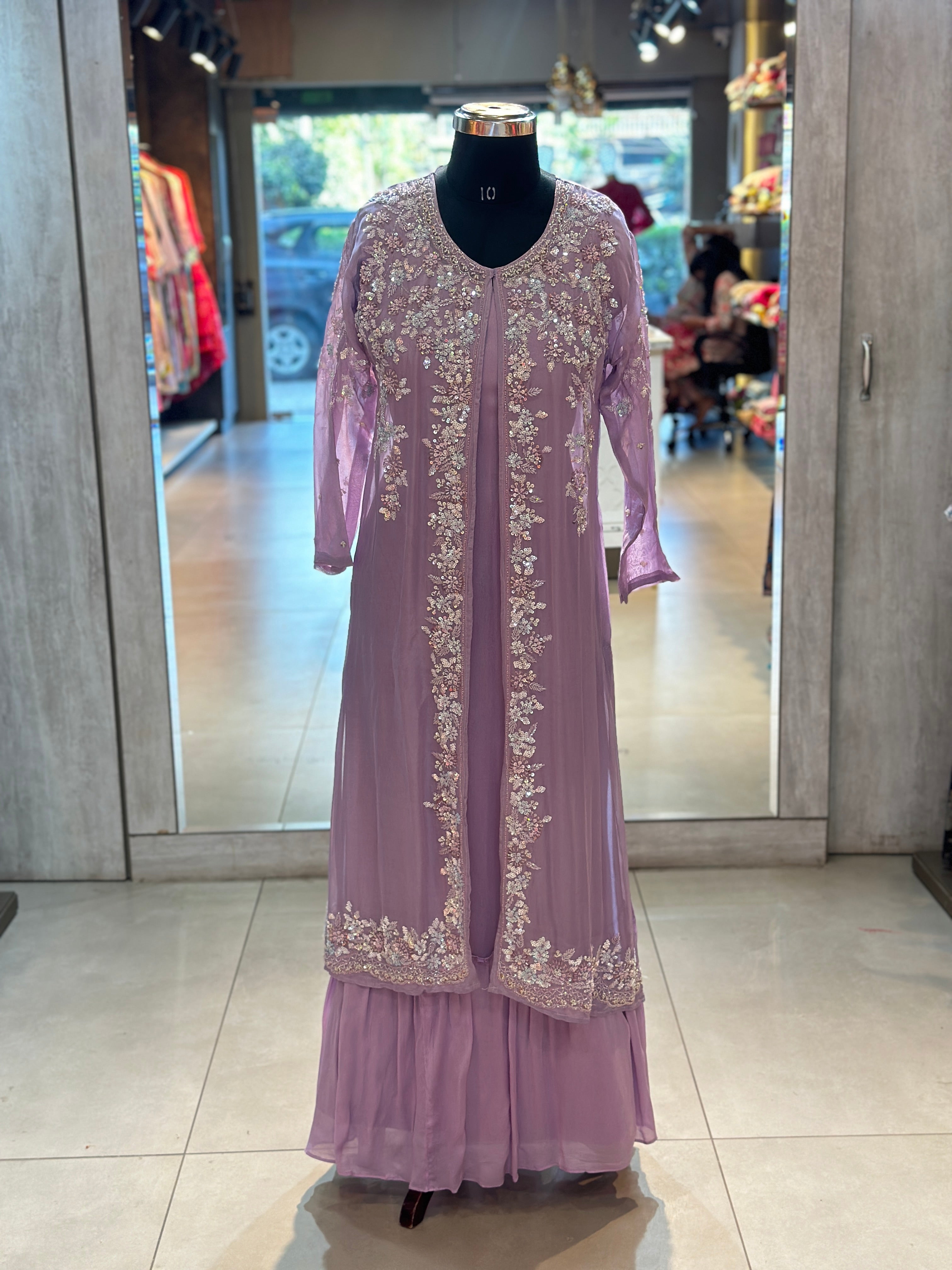 INDO-FUSION GOWN WITH SHURG