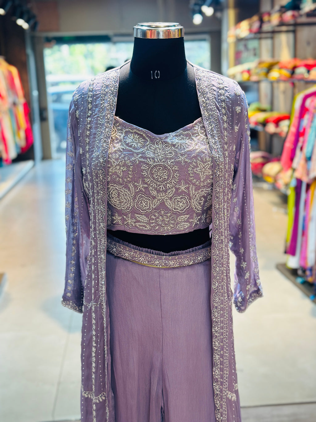 INDO-FUSION HANDWORK PLAZO SET