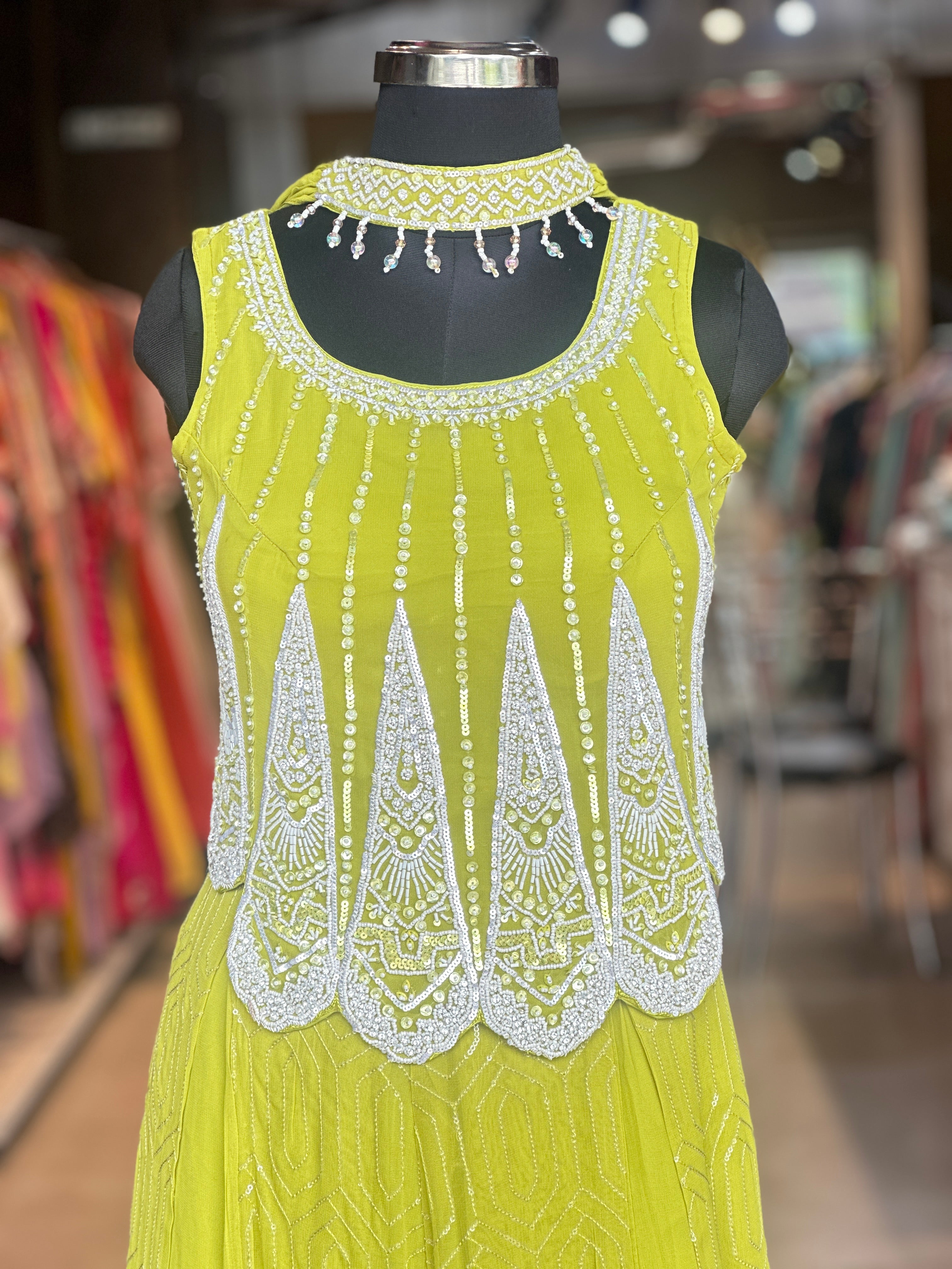 DESIGNER HANDWORK PLAZO SET