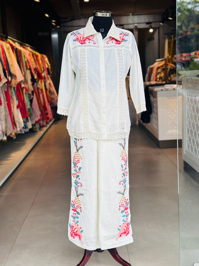 EMBROIDERED CO-ORD SET
