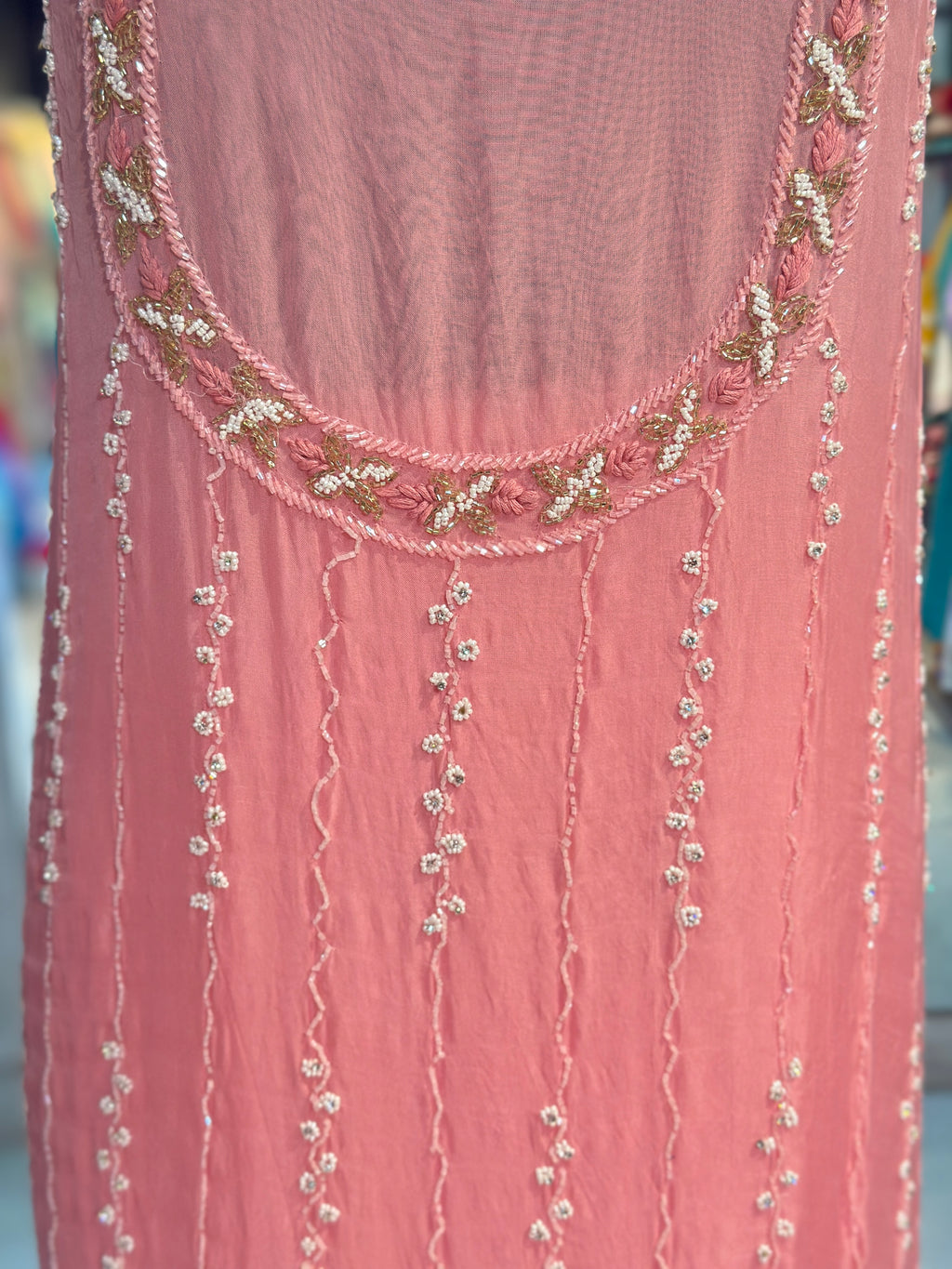 PURE ORGANZA HANDWORK SUIT SET