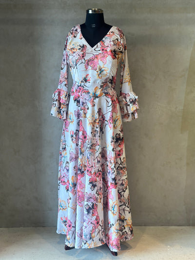 FLORAL LONG GOWN